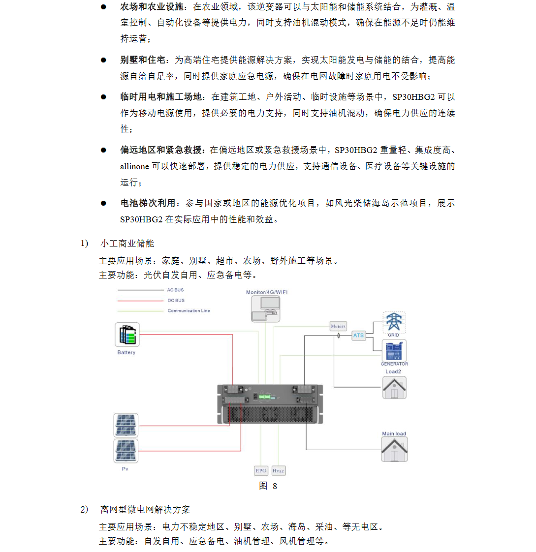 KHC-SP25HBG2光柴儲混合逆變器 第2代25KW風光儲柴一體機 PCS模塊
